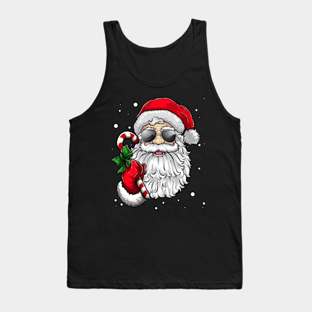 Santa Claus Christmas X-Mas Party Tank Top by KAWAIITEE